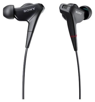 Sony XBA-NC85D Wyposażone w membranę Balanced Armature Słuchawki douszne o wadze 6 g z cyfrową redukcją szumów